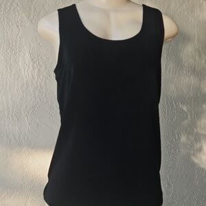 Chico's Travelers Sleeveless Black Tank Top